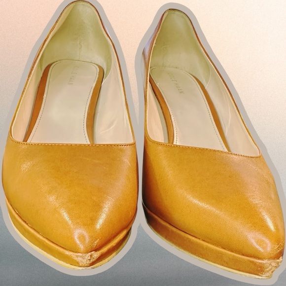 Cole Haan ‘Idala II’ Platform Pumps in “British Tanned Leather” Size 8.5 - Picture 5 of 13